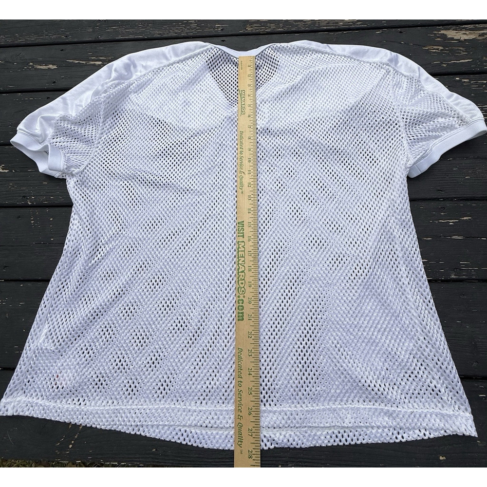 Nike Team Men's White Practice Football Mesh Jersey Swoosh XXL USA Fabric - Picture 8 of 8